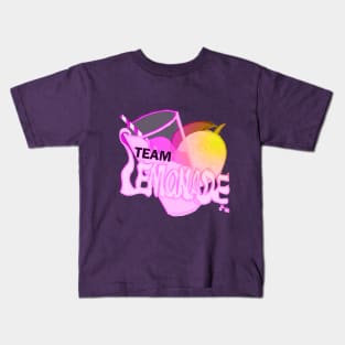 Team Lemonade - ALT colours - Yellow and Pink Kids T-Shirt